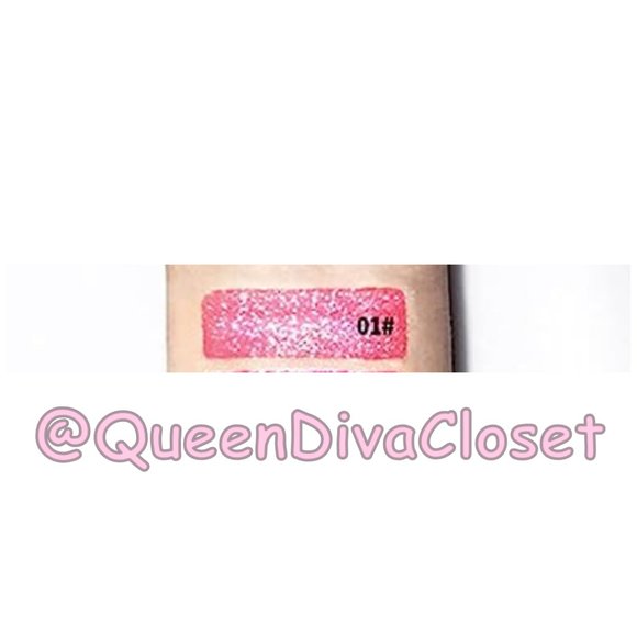 Lux Matte Bright Barbie Pink #01 Lasting Glitter Gloss Liquid Lipstick Tint - Picture 4 of 4